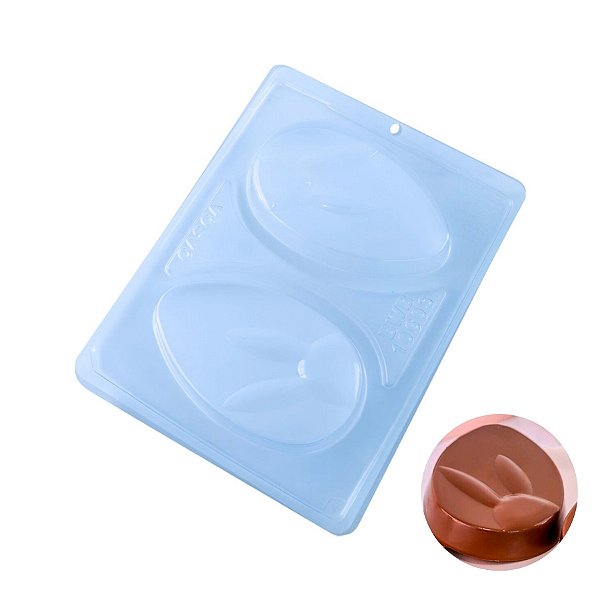 Forma de Acetato Especial - Tablete Ovo Coelho - Ref.10603 - 1 unidade - BWB - Rizzo