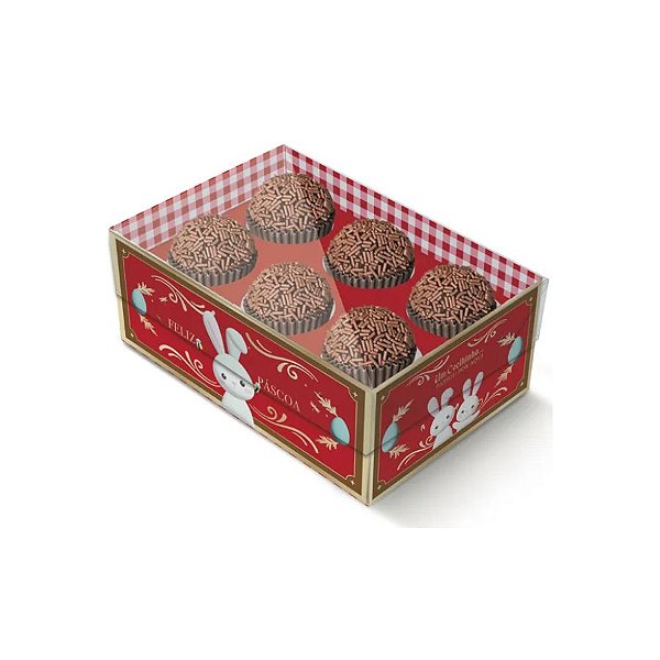 Caixa Com Visor Para Docinhos - Contos de Páscoa - 8 unidades - Cromus - Rizzo