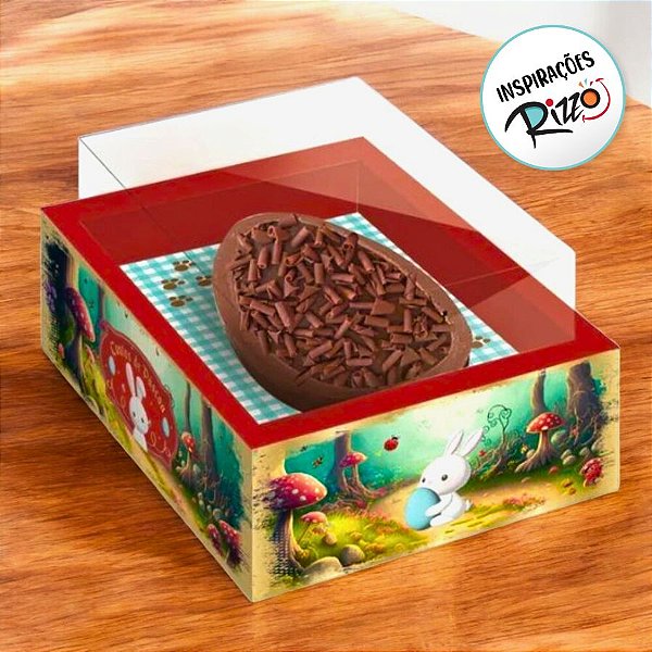 Caixa New Moldura para Meio Ovo De Páscoa - Contos De Páscoa - 6 unidades - Cromus - Rizzo