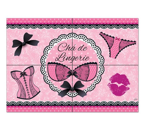 Painel Decorativo Festa Chá de Lingerie - Junco - Rizzo Festas