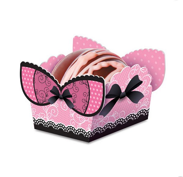 Forminha para Doces Festa Chá de Lingerie - 50 unidades - Junco - Rizzo Festas