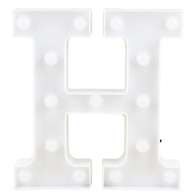 Letra LED Decoração Festa - H - 01 unidade