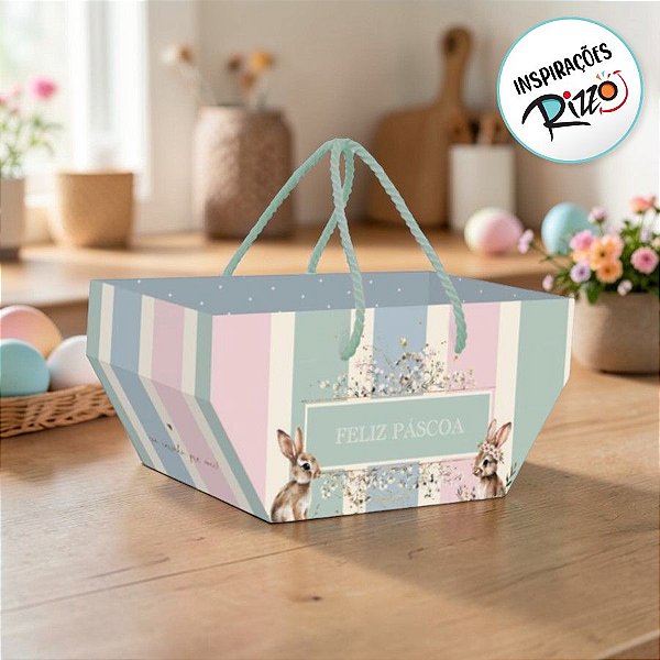 Cesta Com Alça - Doce Páscoa - 1 unidade - Cromus - Rizzo