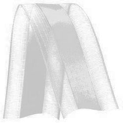 Fita de Voal com Cetim VCE009 38mm Cor 375 Prata - 10 metros - Progresso - Rizzo Embalagens