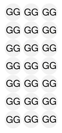 Etiqueta Adesiva Tamanho GG - 500 unidades - Massai - Rizzo Embalagens