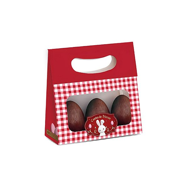 Mini Caixa Plus Para Ovos Com Visor - Contos De Páscoa - 13x5,5x13cm - 10 unidades - Cromus - Rizzo