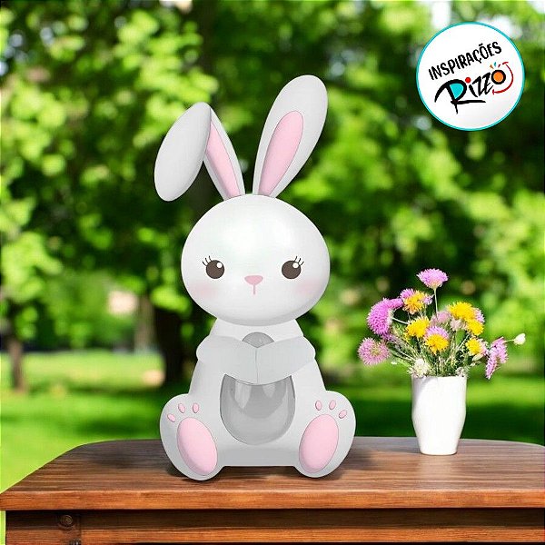 Caixa Coelho Fofura Lana Para Meio Ovo De 50g - 11,5x2,5x22cm - 10 unidades - Cromus - Rizzo
