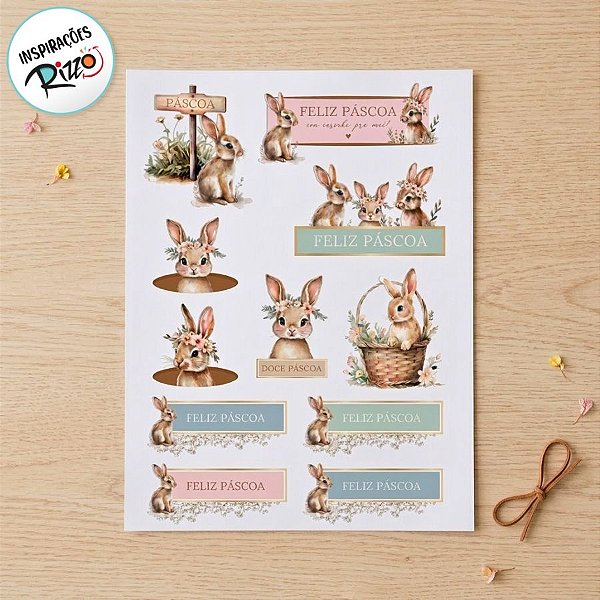 Adesivo De Páscoa - Jump - 22 unidades - Cromus - Rizzo