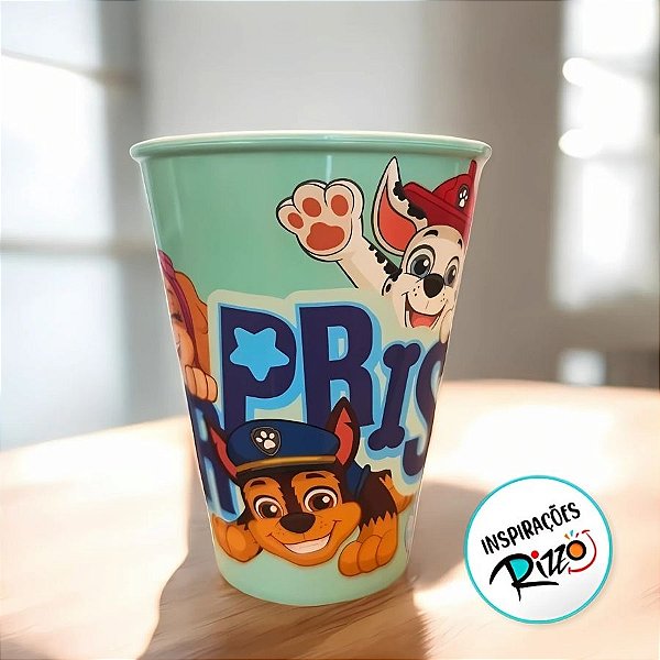 Copo Plástico Patrulha Canina - Azul  - 280ml - 1 unidade - Plasútil - Rizzo