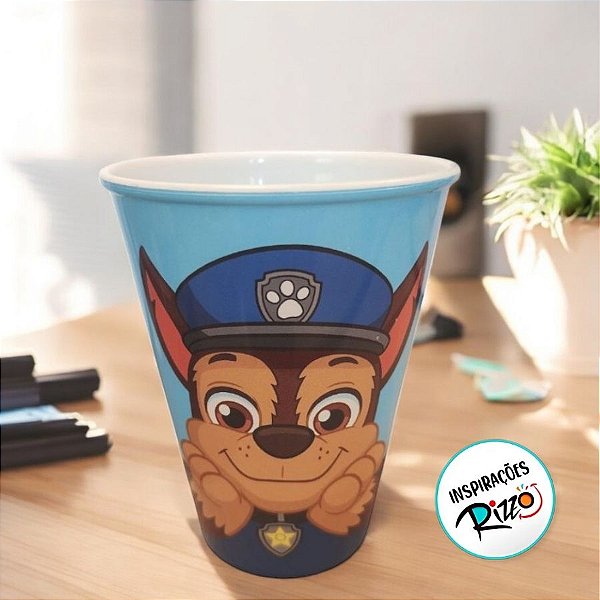 Copo Plástico Patrulha Canina - Azul - 270ml - 1 unidade - Plasútil - Rizzo
