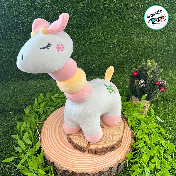 Girafa de Pelúcia Azul - 28cm - 1 unidade - Rizzo