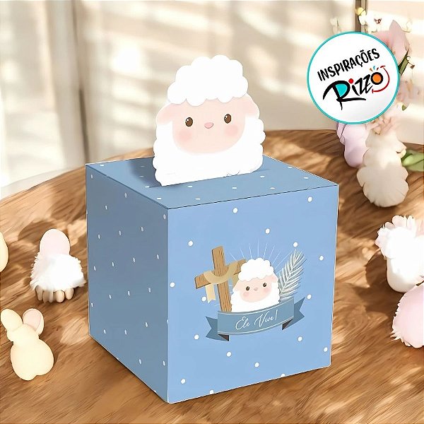 Caixa Cubo Pop - Cordeirinho - 10 unidades - Cromus - Rizzo