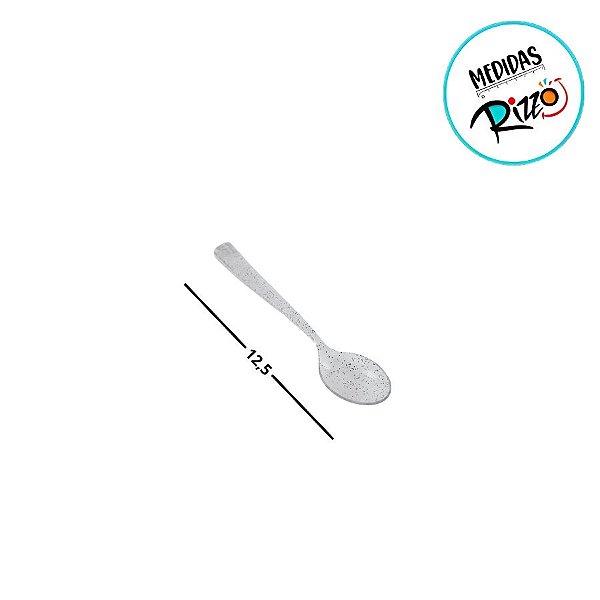 Mini Colher Com Glitter - Ouro - 12,5cm - 50 unidades - Cromus - Rizzo