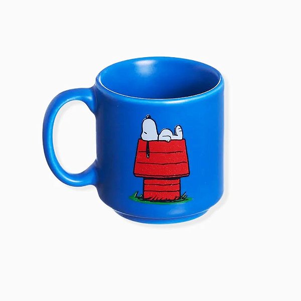 Mini Caneca de Cerâmica Tina - Snoopy - 100ml - 1 unidade - Peanuts Original  - Rizzo