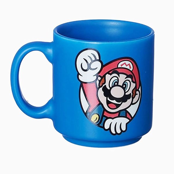 Mini Caneca de Cerâmica Tina - Mario - 100ml - 1 unidade - Nintendo Original  - Rizzo