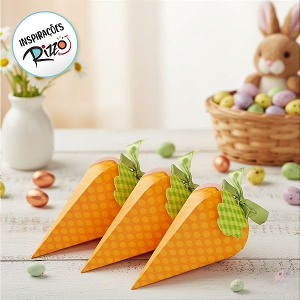Caixa Cenouras Estilo - 10 unidades - Cromus Páscoa - Rizzo