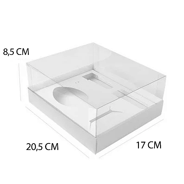 Caixa Ovo de Colher - Meio Ovo de 500g - 20,5cm x 17cm x 8,5cm - Ouro - 5 unidades - Assk - Rizzo