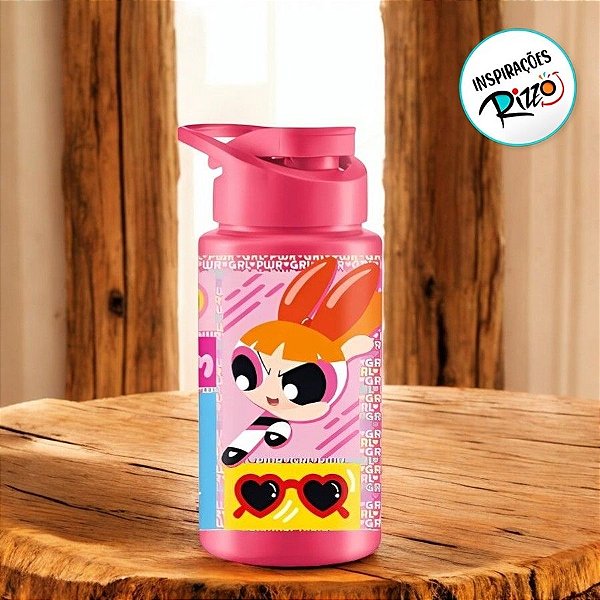Garrafa Squeeze - Meninas Super Poderosas "Florzinha" - 500ml - 1 unidade - Rizzo