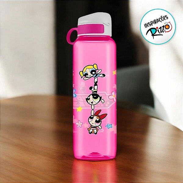 Garrafa Squeeze - Meninas Super Poderosas - 1000ml - 1 unidade - Rizzo