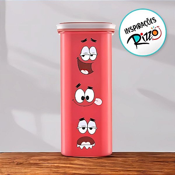 Pote de Plástico Organizador Patrick - 20x9,2cm - 1000ml - 1 unidade - Rizzo