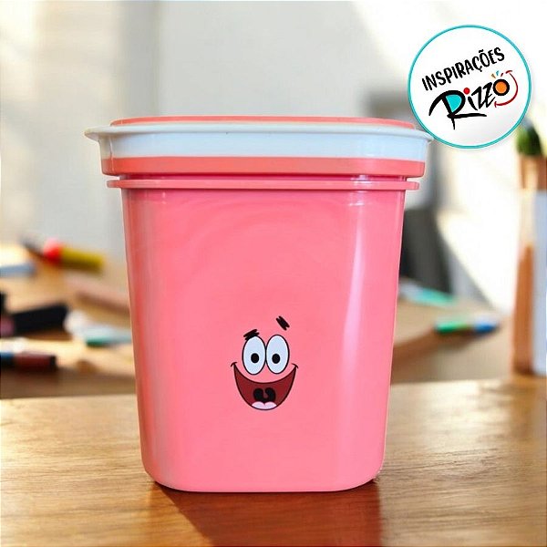 Pote de Plástico Organizador Patrick - 10x8cm - 500ml - 1 unidade - Rizzo