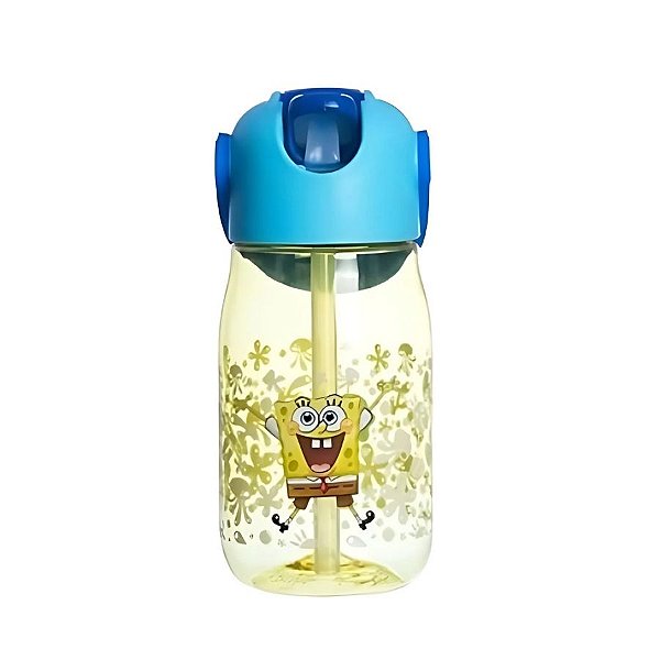 Garrafa Flip - Bob Esponja - 400ml - 1 unidade - Rizzo