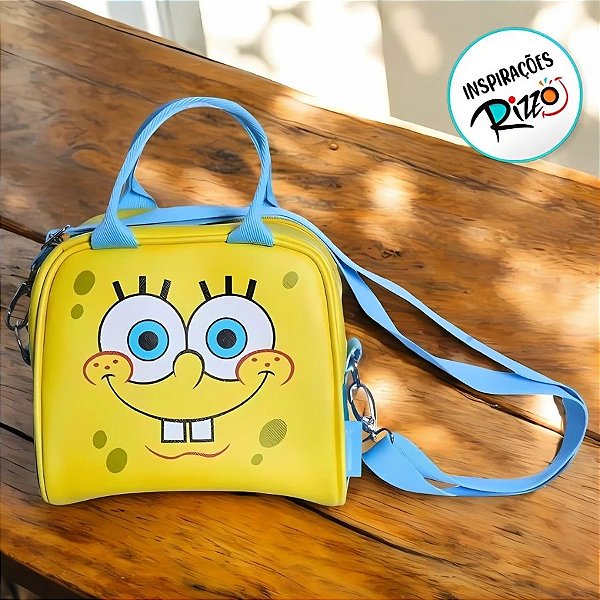 Maleta Térmica Bob Esponja - 18,5x21,5x9.5cm - 1 unidade - Rizzo