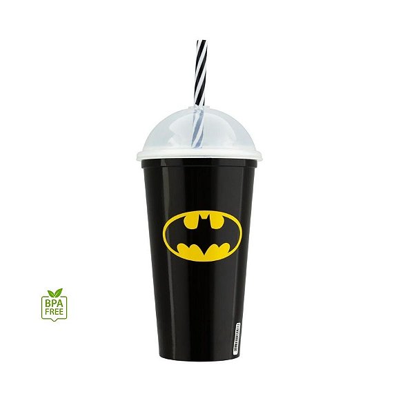 Copo Shake Batman - Preto - 500ml - 1 unidade - Rizzo