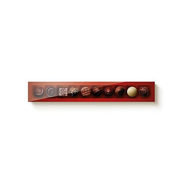 Caixa 10 Doces Retangular Vermelho com Tampa Cristal - 10 unidades - 39x6x4cm - Cromus Profissional