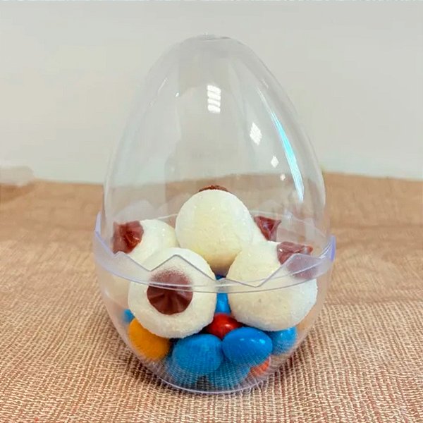 Ovo Transparente Incolor em Acrilico - 9x12cm - 1 unidade - Rizzo