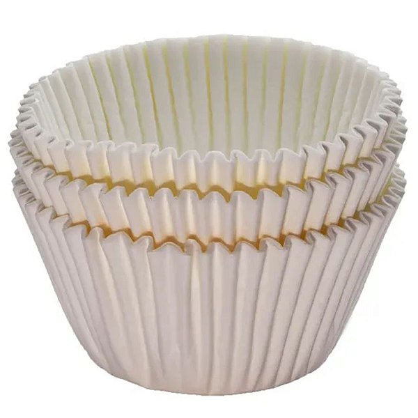 Forminha Forneável Cupcake Nº 0 (4cm x 5cm) Natural - 45 unidades - Mago - Rizzo Embalagens