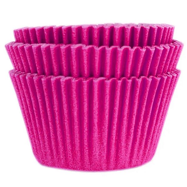 Forminha Forneavel Cupcake Nº 0 4cm X 5cm Rosa Pink 45