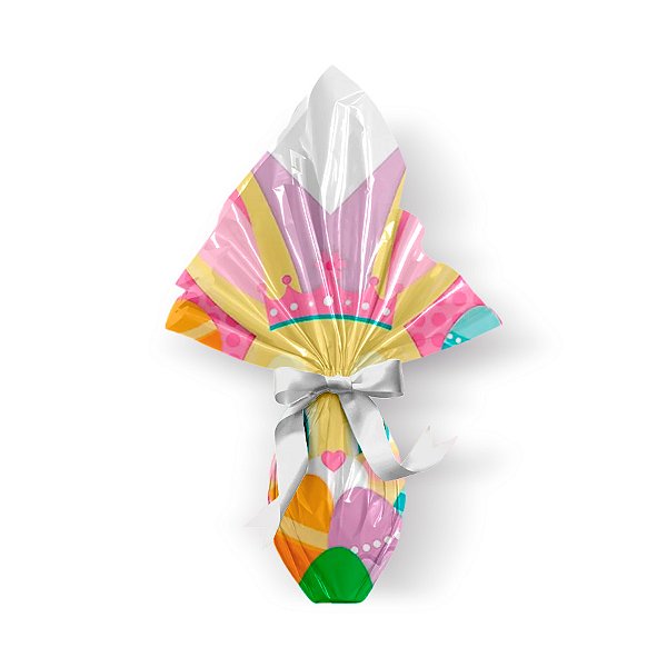 Saco Express 35x35cm para Ovos de 250g a 350g - Orelhuda - 05 unidades - Cromus Páscoa - Rizzo Embalagens