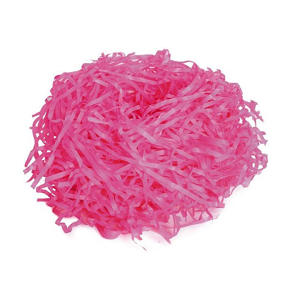 Palha de Celofane Decorativa Pink - 01 pacote 100g - Cromus Páscoa - Rizzo Embalagens