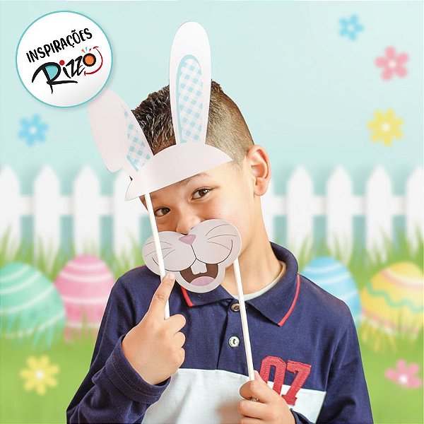 Plaquinhas Divertidas Coelhinhos - 08 unidades - Cromus Páscoa - Rizzo Embalagens