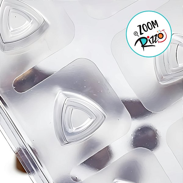 Forma de Acetato Triangulo Savarin 3 partes - Ref. FP260 - 1 unidade - Crystal - Rizzo