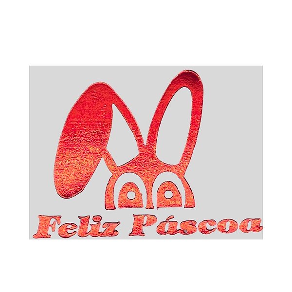 Etiqueta De Páscoa Vermelha – Orelhas e Olhos de Coelho – 3cm - 100 unidades - Rizzo