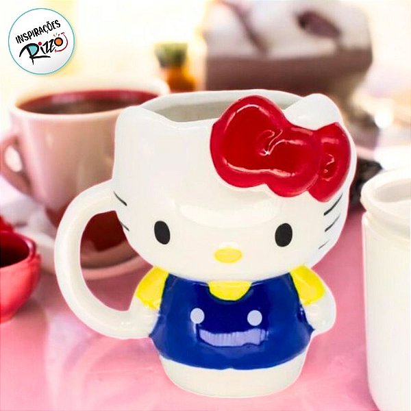 Caneca de Cerâmica 3D Hello Kitty - 650ml - 1 unidade - Rizzo