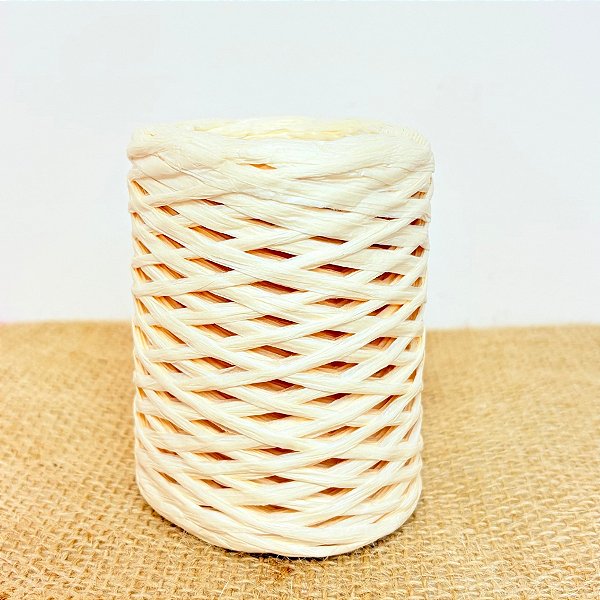 Fita de Rafia Papel Creme - 100m - 1 unidade - Rizzo