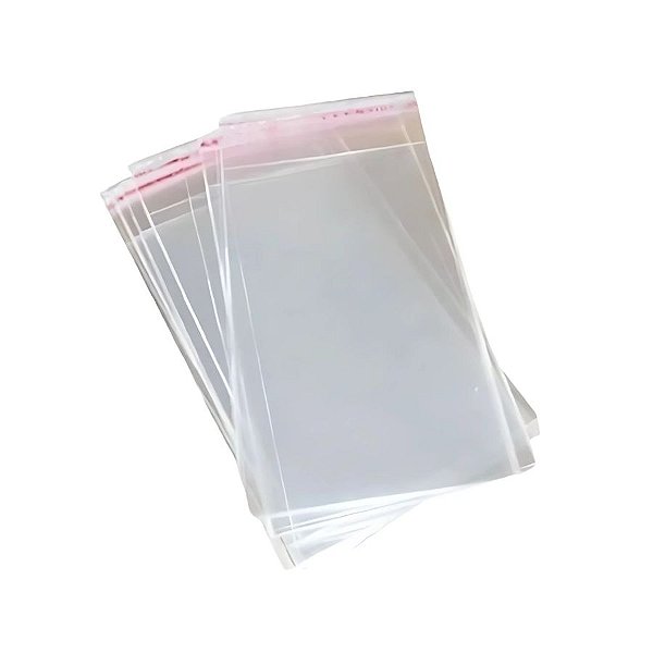 Saco Adesivado sem Furo - 10x40cm - 100 unidades - Rizzo
