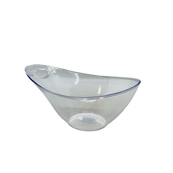 Bowl Acrilico Oval Transparente ''Petisqueira'' - 16,5x13,5x6,5cm - 1 unidade - Rizzo
