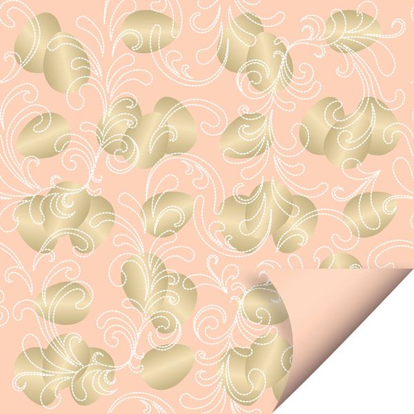 Folha para Ovos de Páscoa Double Face Ovos de Ouro Coral 69x89cm - 05 unidades - Cromus Páscoa - Rizzo Embalagens