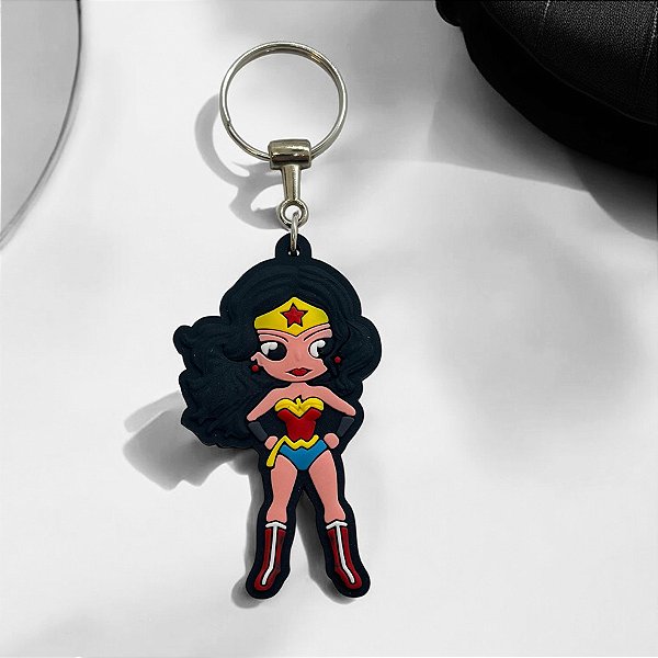 Chaveiro Mulher Maravilha - 7cm - 1 unidade - Festcolor - Rizzo