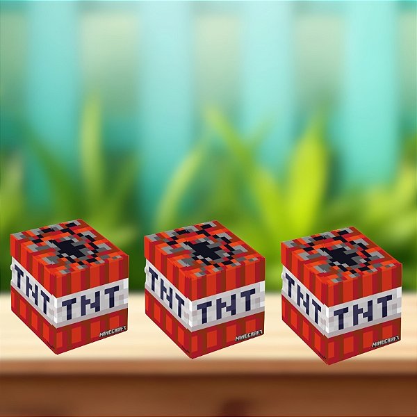 Caixa Cubo - Minecraft - 7,5x7,5cm - 8 unidades - FestColor - Rizzo