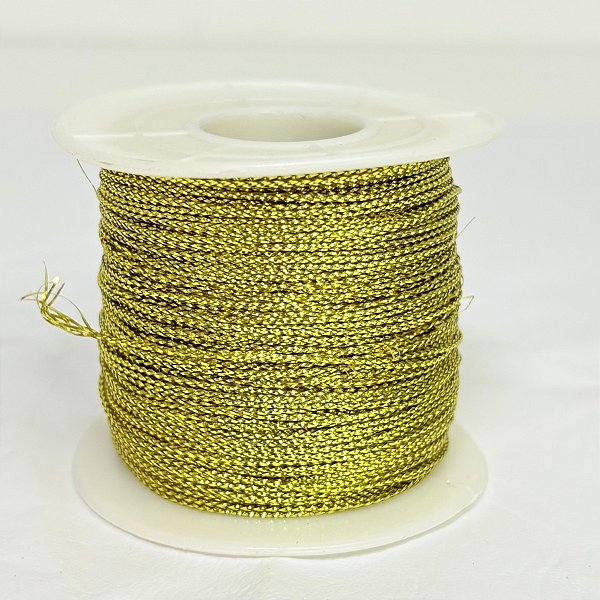 Fio Decorativo Metalizado - Dourado - 100m - 1 unidade - Rizzo