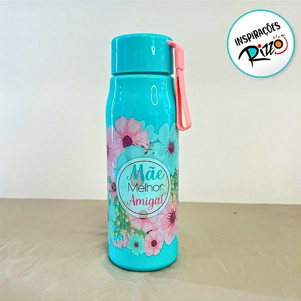 Garrafa Squeeze - Mãe Melhor Amiga - 500ml  - 1 unidade - Rizzo