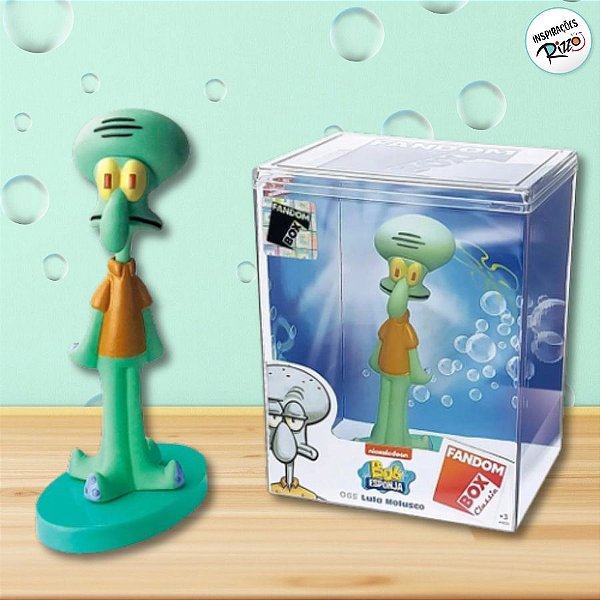 Boneco Fandom Box - Lula Molusco - Bob Esponja - 10cm - 1 unidade - Rizzo