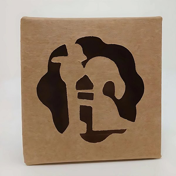Caixa com visor Vazado - Noivinhos Kraft - 7x7x3cm - 10 unidades - Assk - Rizzo