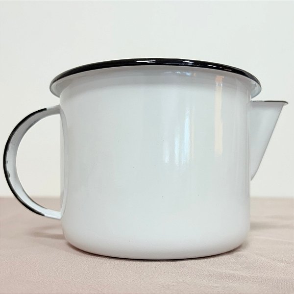 Caneca Com Bico para Derreter Velas - Branco - 750ml - 13cm - 1 unidade - Rizzo