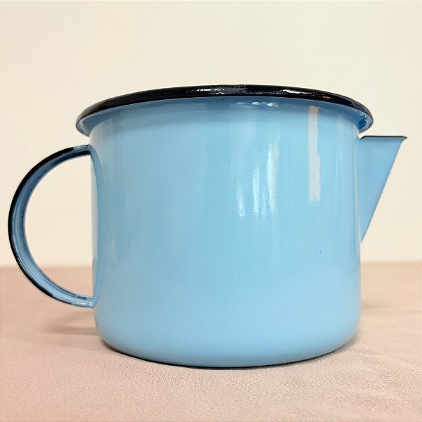 Caneca Com Bico para Derreter Velas - Azul Claro - 750ml - 13cm - 1 unidade - Rizzo